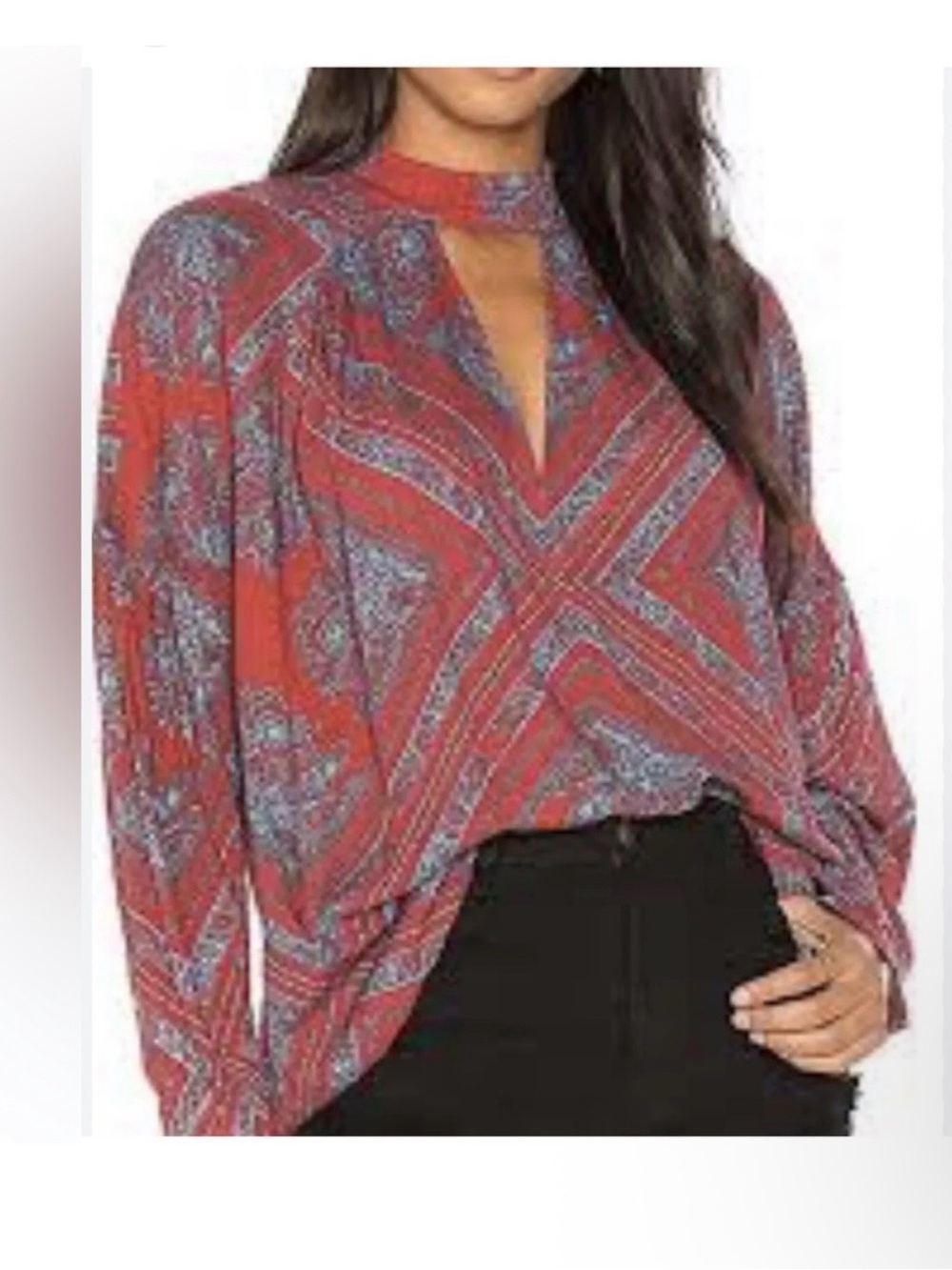 EUC Free People walking on a Dream Tunic